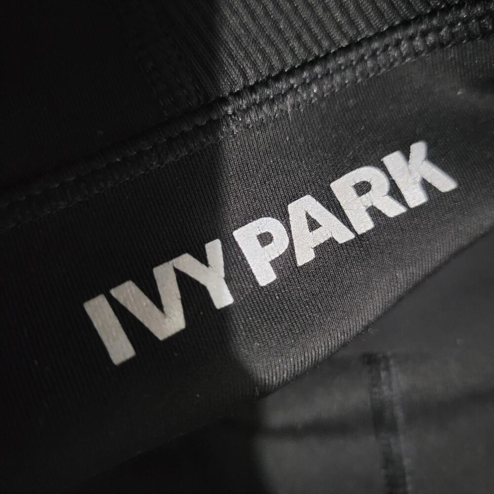 Ivy Park Leggings Black Beyonce High Waist Sculpted Capri Activewear Logo Small - Picture 9 of 13